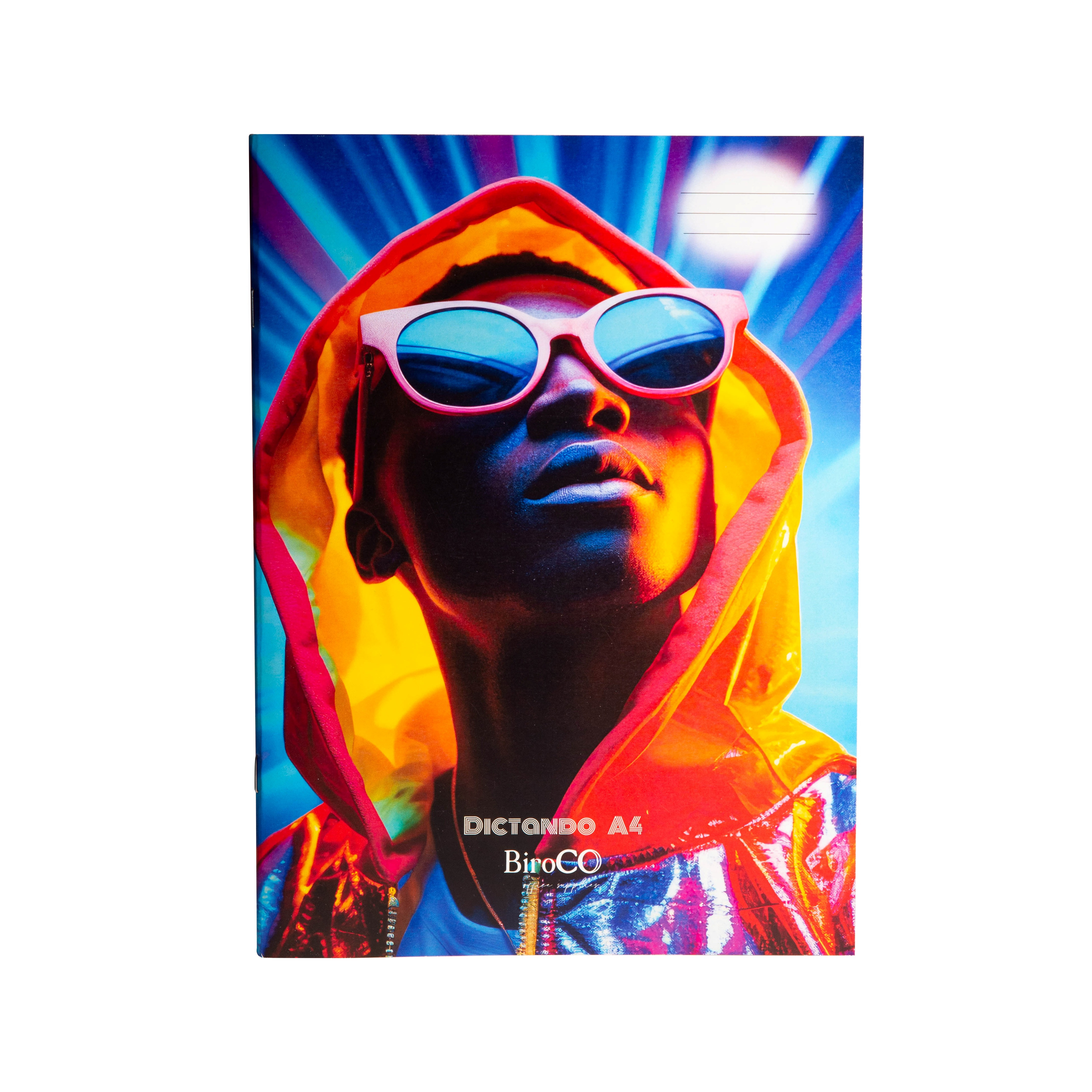 Caiet scolar A4, 60 file dictando, coperta multicolor - imagine 3